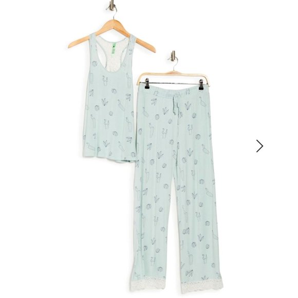 Honeydew Intimates Dream Team PJ Tank & Pants Set in Chilled Cactus, M - Picture 2 of 8